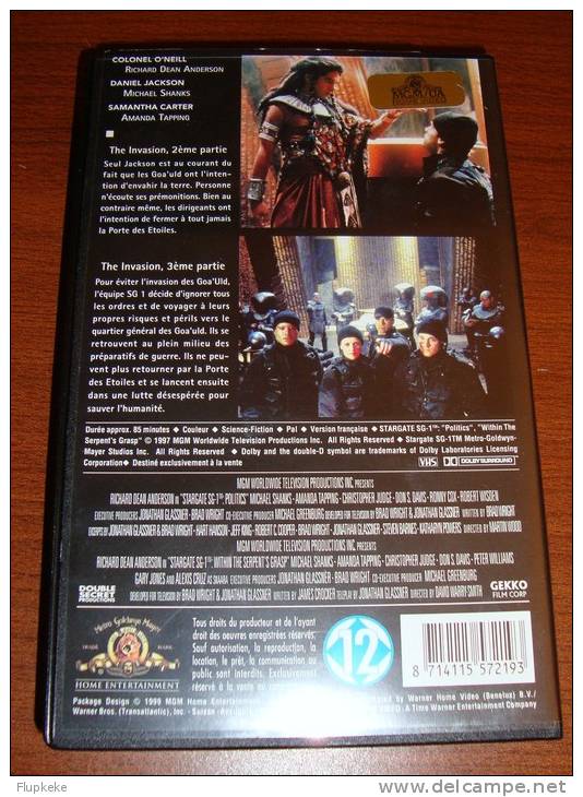 Vhs Pal La Porte Des Étoiles Saison 1.21 + 1.22 Stargate SG-1 Version Française - Ciencia Ficción Y Fantasía