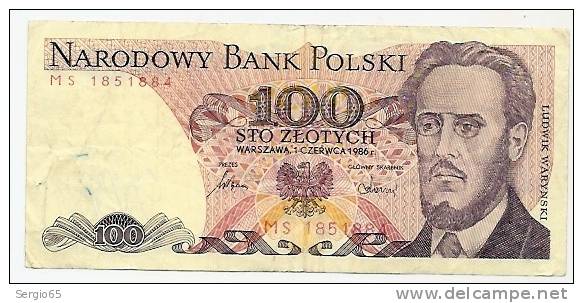100 Zlotych - 1986 - Poland