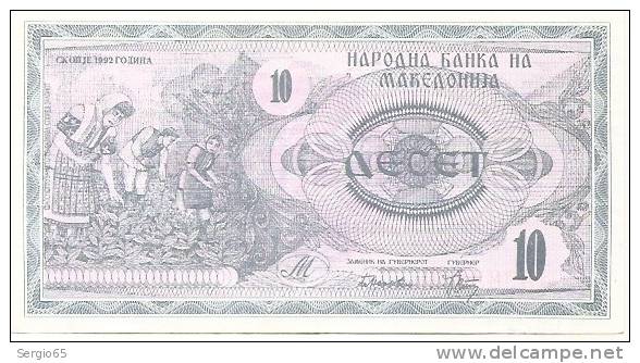 10 Dinara - 1992 - Macedonia Del Nord