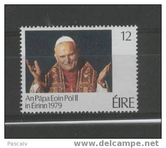 IRLANDE Yvert 410 Série Complète Neuve ** MNH Luxe Visite Du Pape Jean Paul II - Ungebraucht