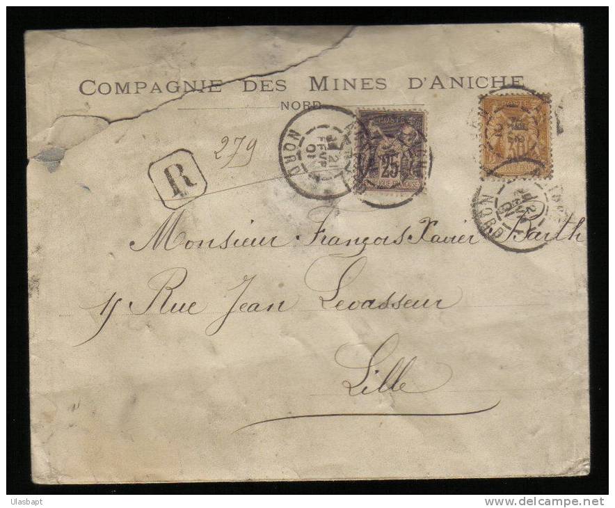 SAGE YT 97 Et 80 Tarif Recommandé - Mines D'Aniche - ANICHE 21 Février 1901 - Nord - 1877-1920: Semi Modern Period