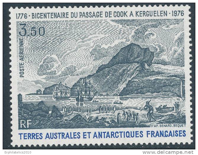 FRENCH SOUTHERN ANTARCTIC TERRITORIES 1976 BICENTENNARY OF CPT COOK - Airmail