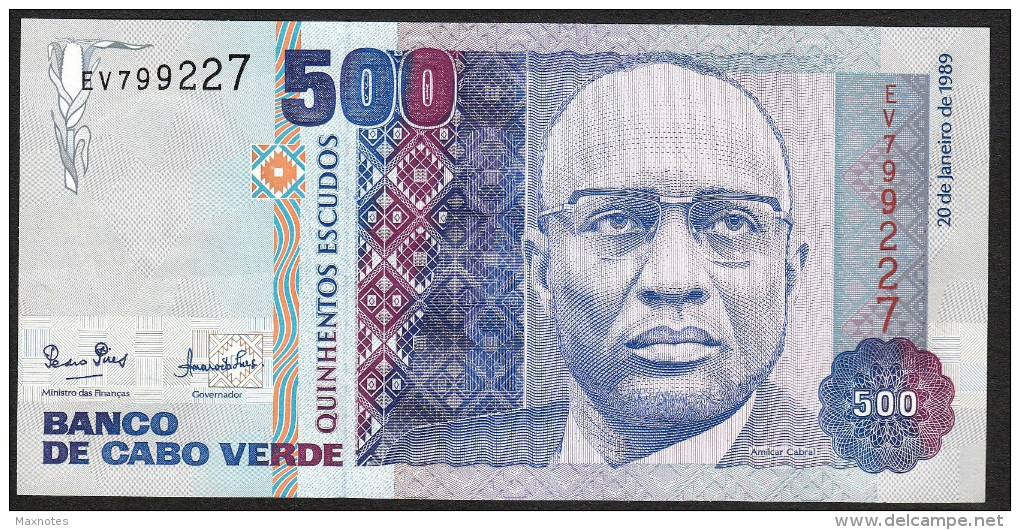 CAPE VERDE (CABO VERDE ) :  500 Escudos - 1989 - UNC - Capo Verde