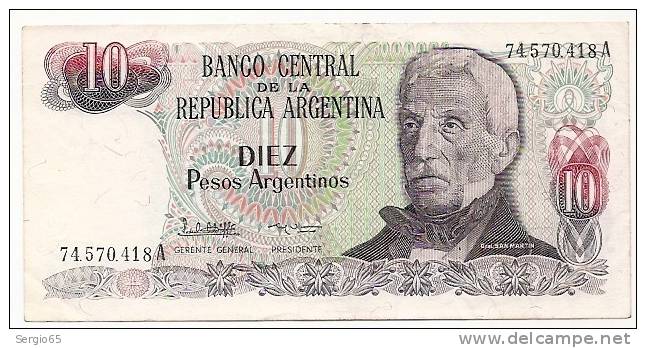 10 PESOS - Argentinien