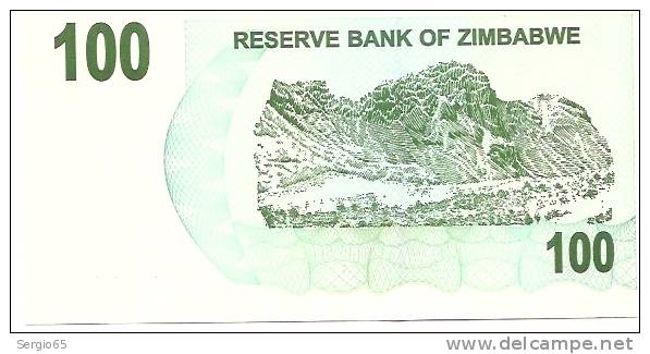100 Dollars - 2007 - Simbabwe