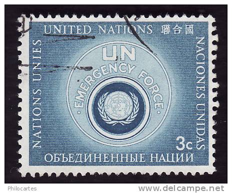 Nations Unies New York   1957 -  Y&T   50  -  Oblitéré - Oblitérés