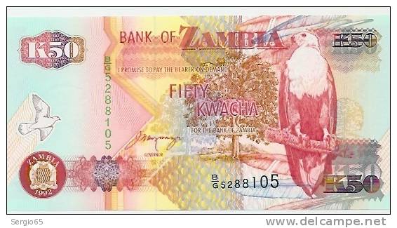 50 Kwacha - 1992 - Zambie