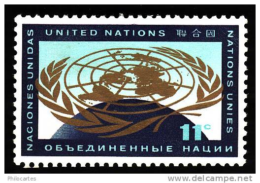 Nations Unies New York   1962 -  Y&T  103  - NEUF* - Unused Stamps