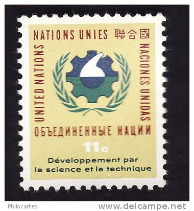 Nations Unies New York   1962 -  Y&T  111  - NEUF* - Neufs