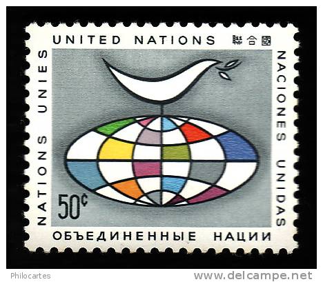 Nations Unies New York   1964 -  Y&T  124  - NEUF* - Cote  2e - Unused Stamps