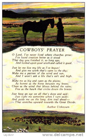 Cowboys' Prayer - Sonstige & Ohne Zuordnung