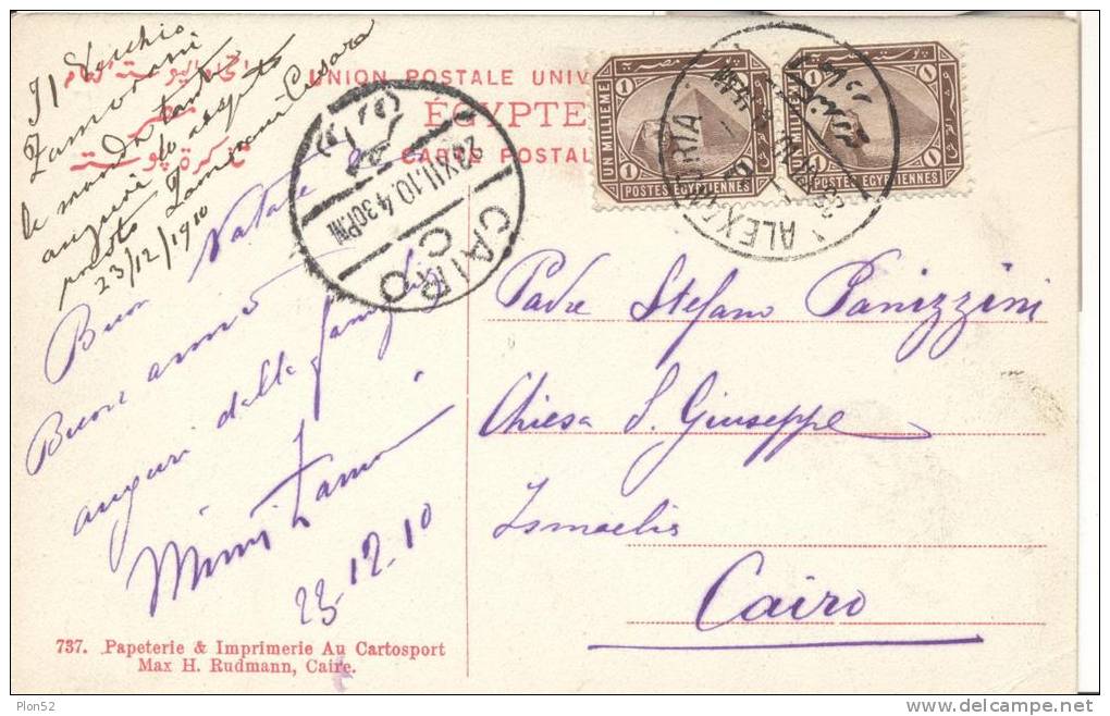 6600-LA PRIERE-EGITTO-1910-FP - Personnes