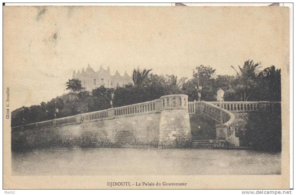 6601-DJIBOUTI-LE PALAIS DU GOUVERNEUR-1925-FP - Gibuti