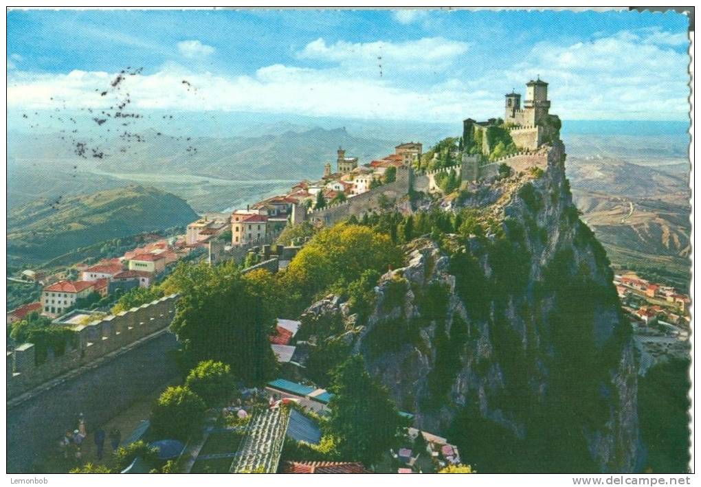 Repubblica Di S. Marino, The First Tower, Panorama, 1968 Used Postcard [P6698] - San Marino