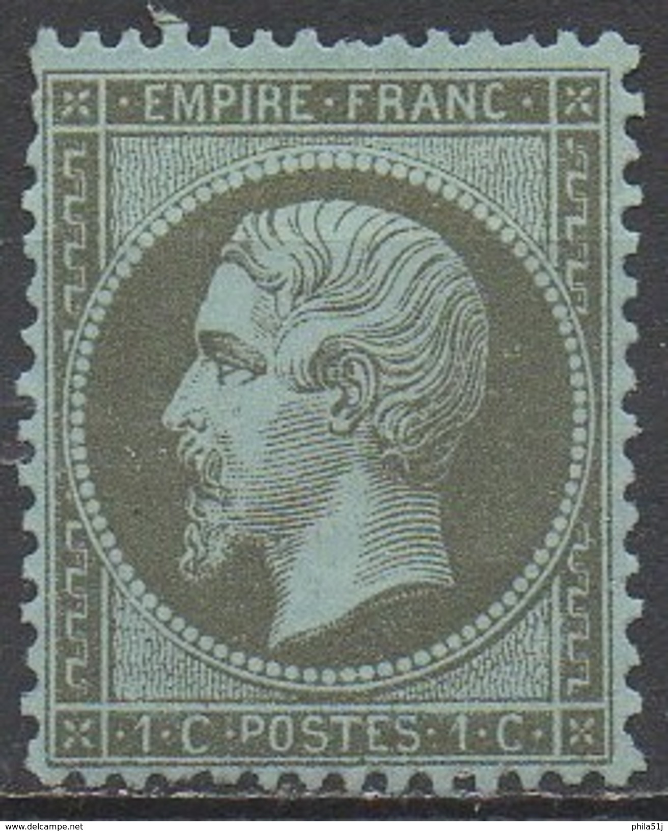 FRANCE  N°19__ NEUF Sans Gomme VOIR SCAN - 1862 Napoléon III