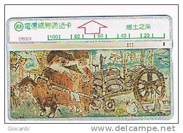 TAIWAN - CHUNGHWA TELECOM (L&G) - 1995  D5024 BEAUTY OF UP COUNTRY    (CODE 585C)  - USED °  -  RIF. 4700 - Pittura