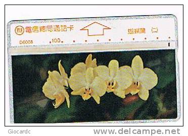 TAIWAN - CHUNGHWA TELECOM (L&G) - 1996  D6003  FLORA: ORCHIDS      (CODE 661B)  - USED ° -  RIF. 4735 - Fiori