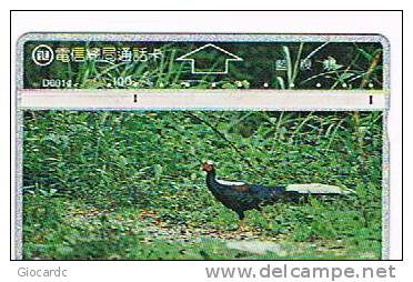 TAIWAN - CHUNGHWA TELECOM (L&G) - 1996  D6014 UCCELLI (BIRDS: SILVER PHEASANT     (CODE 644C)  - USED °  -  RIF. 4757 - Altri & Non Classificati