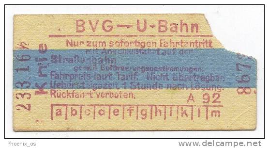 TRAM / STRASSENBAHN - Old Ticket, Germany - Europa