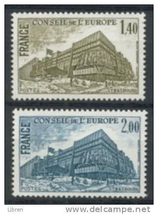 FRANCE 1980 YV SERVICE 63-64 CONSEIL DE L'EUROPE. MNH, POSTFRIS, NEUF**. - 1980