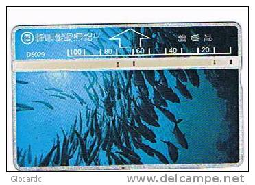 TAIWAN - CHUNGHWA TELECOM (L&G) - 1995  D5029 PESCI (FISHES)     (CODE 527C)  - USED ° -  RIF. 4708 - Pesci