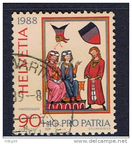 CH Schweiz 1988 Mi 1375 Manessische Handschrift - Used Stamps