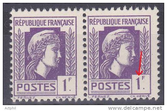 FRANCE   VARIETE N° YVERT  637  TYPE  MARIANNE D ALGER  NEUFS LUXE - Unused Stamps