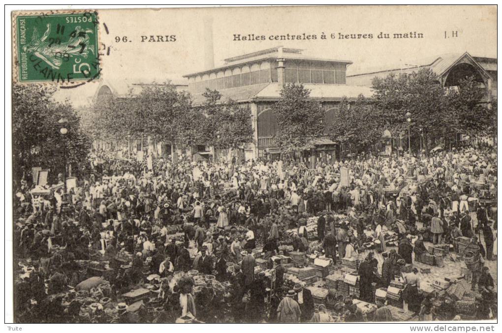 PARIS LES HALLES CENTRALES A 6 HEURES DU MATIN - Arrondissement: 02