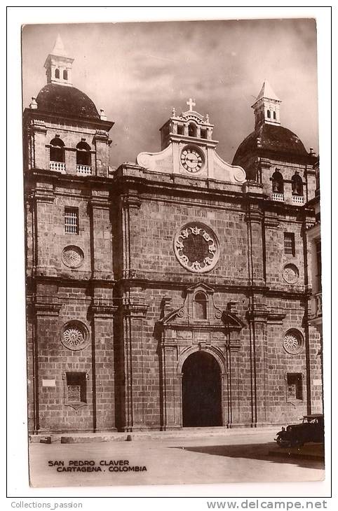 Cp ,COLOMBIE , San Pedro Claver Church , Cartegena , Vierge - Colombie