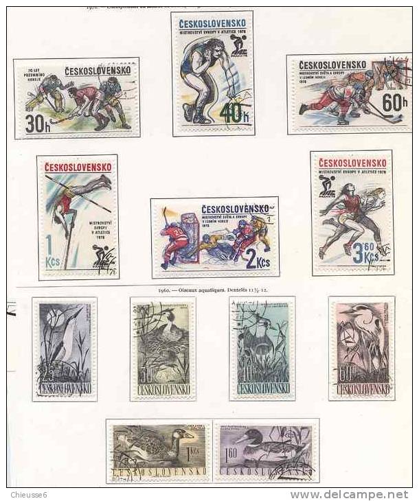 Tchécoslovaquie   049   Ob, *  Avec Bloc 6 - 11 - 20 - Collections, Lots & Series