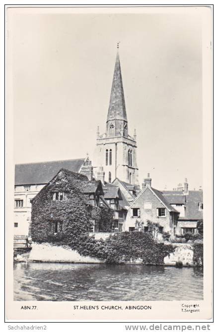 Cpsm. Pf. ABINGDON. St Helen's Church. 77 - Other & Unclassified