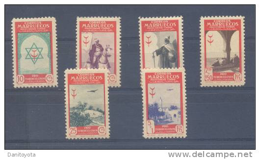 MARRUECOS. EDIFIL 291 /96 ** "PRO TUBERCULOSOS" - Spaans-Marokko