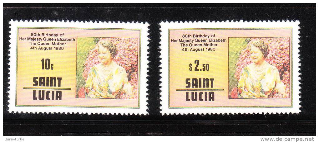 St Lucia 1980 Queen Mother 80th Birthday MNH - St.Lucie (1979-...)