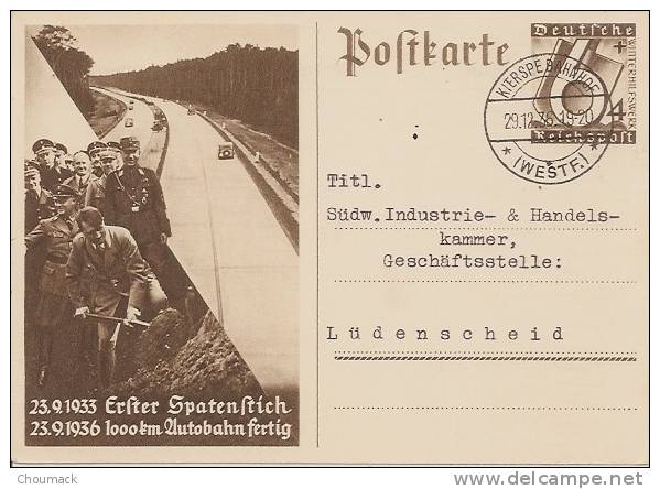 HITLER 1936 INAUGURATION DES PREMIERS 1000 KM D´AUTOROUTE - Inwijdingen