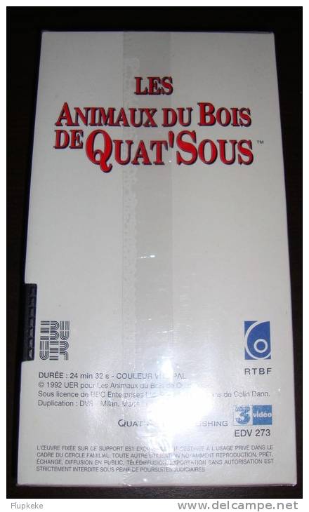 Vhs Pal Les Animaux Du Bois De Quat´Sous 25 Le Retour Version Française - Enfants & Famille