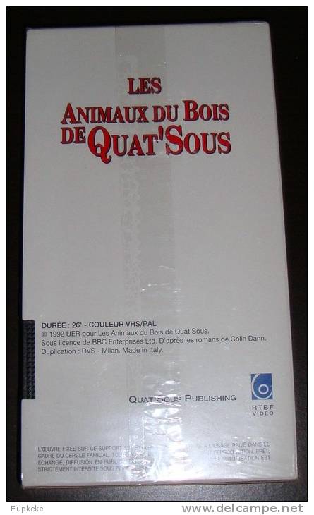 Vhs Pal Les Animaux Du Bois De Quat´Sous 2 Le Début Du Voyage Version Française - Kinderen & Familie