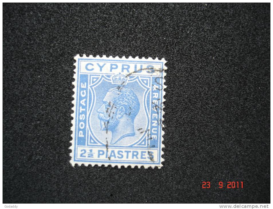 Cyprus 1925 King.George V  21/2 Pi   SG 122  Used - Cyprus (...-1960)