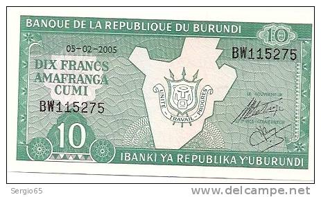10 Francs - 2007 - Burundi