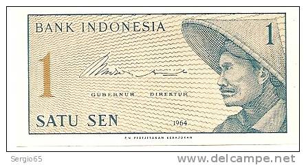 1 Sen - 1964 - Indonésie