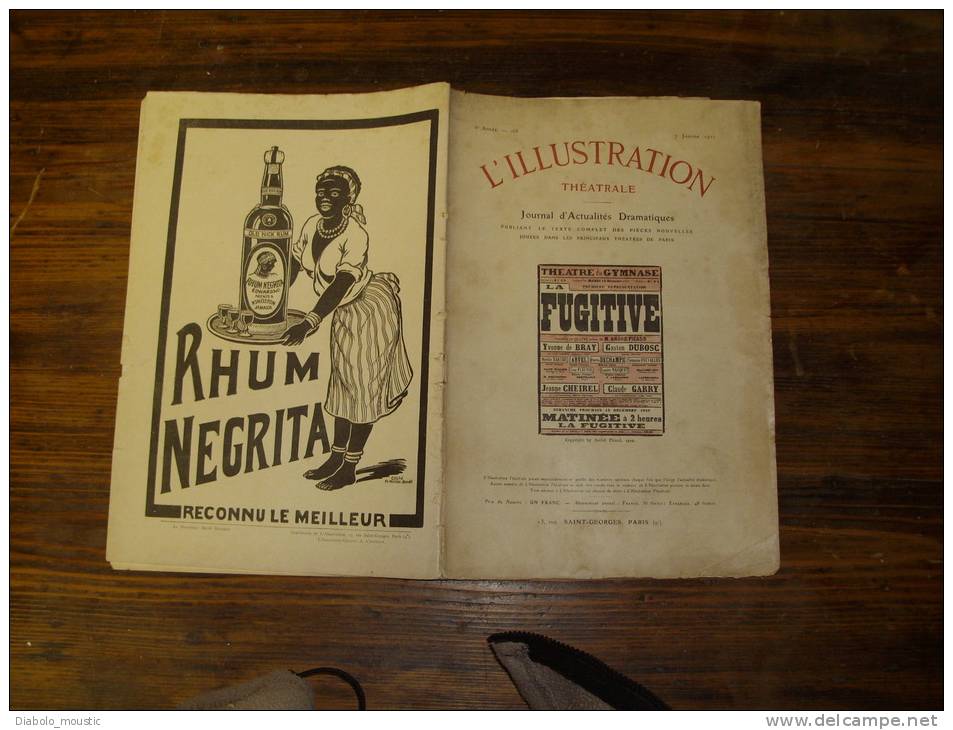 N° 168 Du 7 Janvier 1911              LA FUGITIVE            0,1 Euro ( Gratuit ) En Ajout  (voir Description) - Französische Autoren