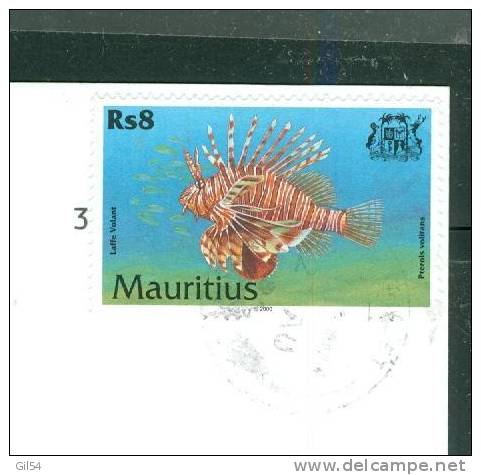 Timbre De L'ile Maurice   Au Dos D'une Carte Postale Pour La France  En  1988 ?   Au2529 - Mauritius (1968-...)