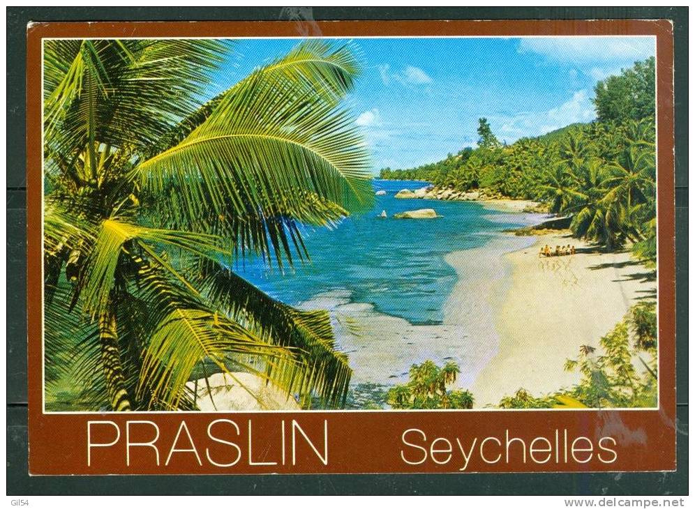 Timbre Des Seychelles    Au Dos D'une Carte Postale Pour La France  En  1987  Au2534 - Seychellen (1976-...)