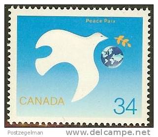 CANADA 1986 MNH Stamp(s) Int. Peace Year 1010 #5810 - Unused Stamps