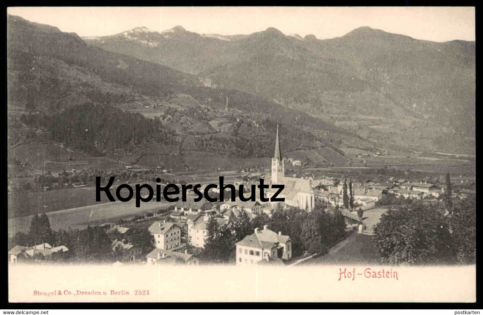 ALTE POSTKARTE HOF-GASTEIN PANORAMA Bad Gastein Österreich Austria Autriche Verlag Stengel Dresden & Berlin Postcard AK - Bad Hofgastein