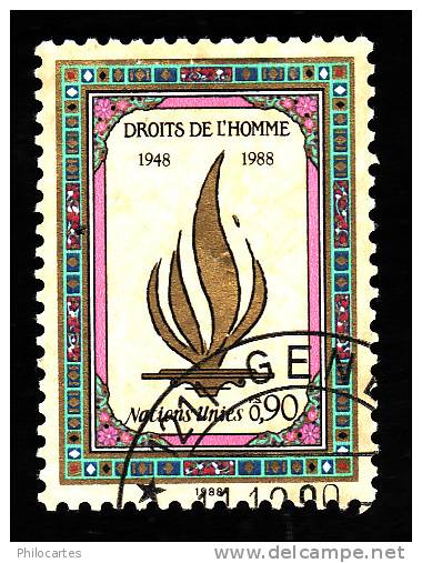Nations Unies Genève   1988 -   - YT  171 -   Oblitéré - Cote 1.70e - Used Stamps