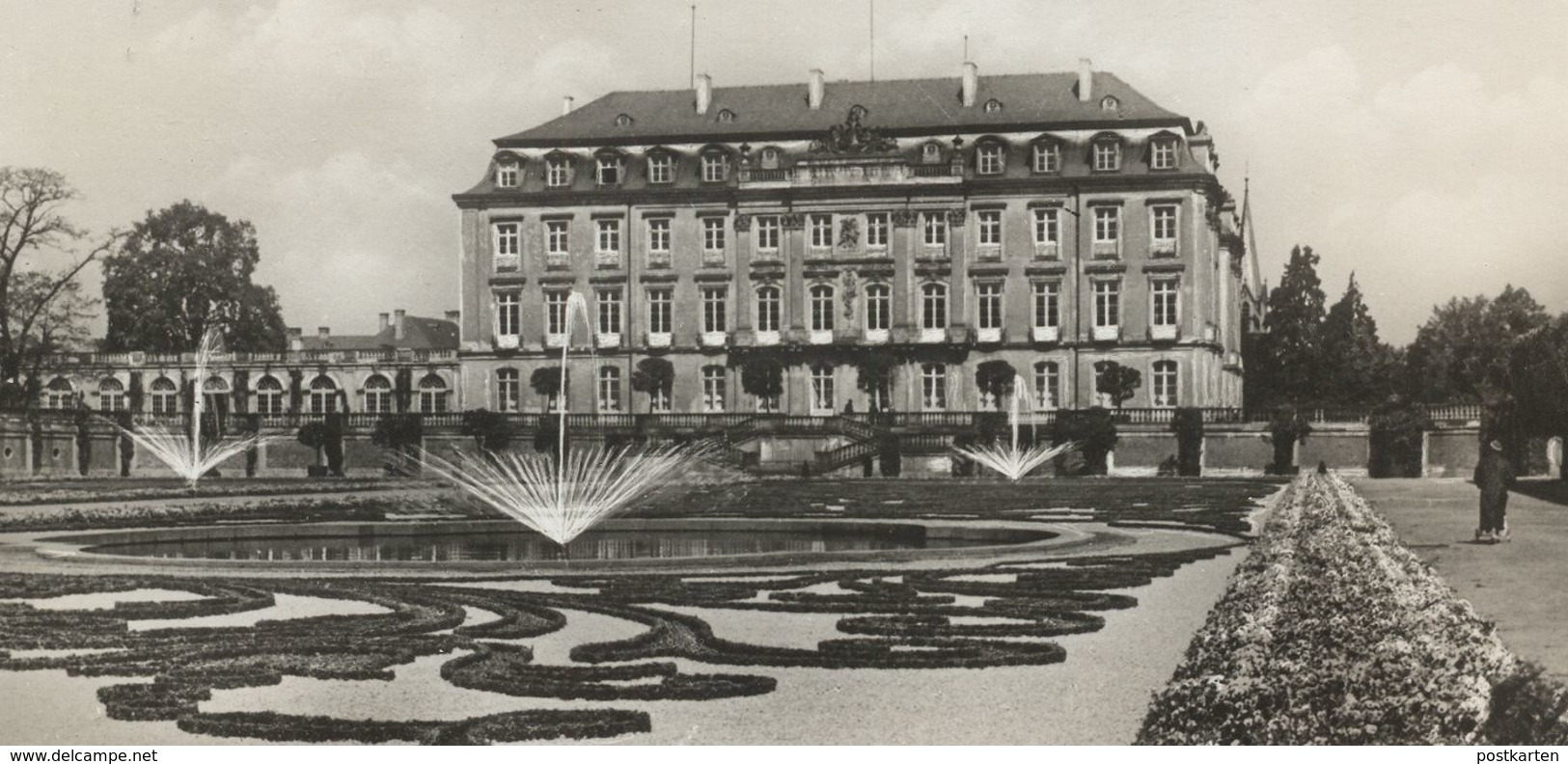 ALTE POSTKARTE BRÜHL SCHLOSS AUGUSTUSBURG SPRINGBRUNNEN PARK Fontaine Fountain Castle Chateau Postcard AK Ansichtskarte - Bruehl