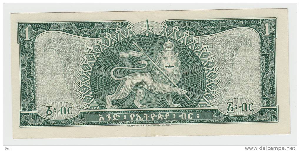 ETHIOPIA 1 DOLLAR 1966 AUNC P 25 - Ethiopie