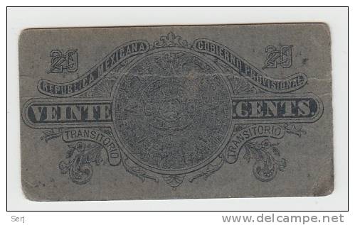 MEXICO 20 CENTAVOS Note  REVOLUTION 1914 VF+ - Mexique