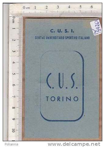 PO9476A# TESSERA C.U.S. CENTRO UNIVERSITARIO SPORTIVO ITALIANO 1971-72/ATLETICA - Atletica