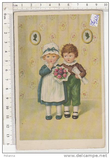 PO9571A# Illustrata Pauli Ebner - BAMBINI - FIORI BOUQUET - PERGAMENA  No VG - Ebner, Pauli